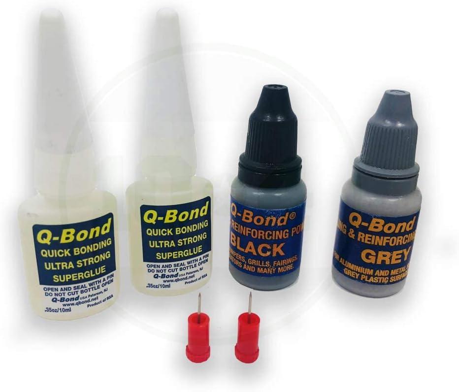 K Tool International Q-BOND KIT Fast Acting Automotive Adhesives, 0.32 oz Bottle