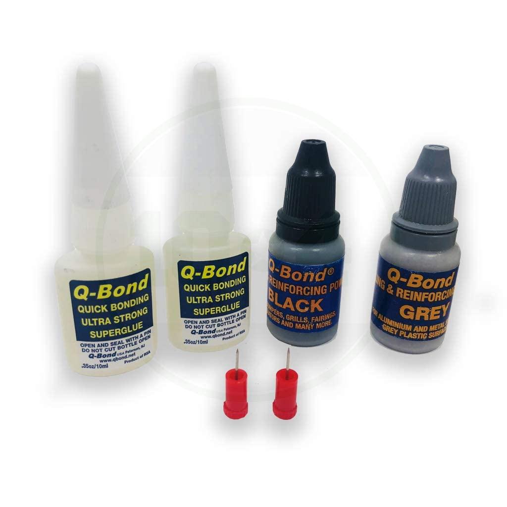K Tool International Q-BOND KIT Fast Acting Automotive Adhesives, 0.32 oz Bottle