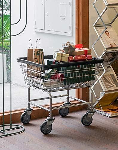 WB 300 Everstrong Superior Wire Laundry Cart, 2.8 Bushel, Chrome