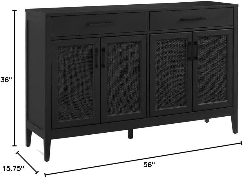 Milo Sideboard Black - Crosley