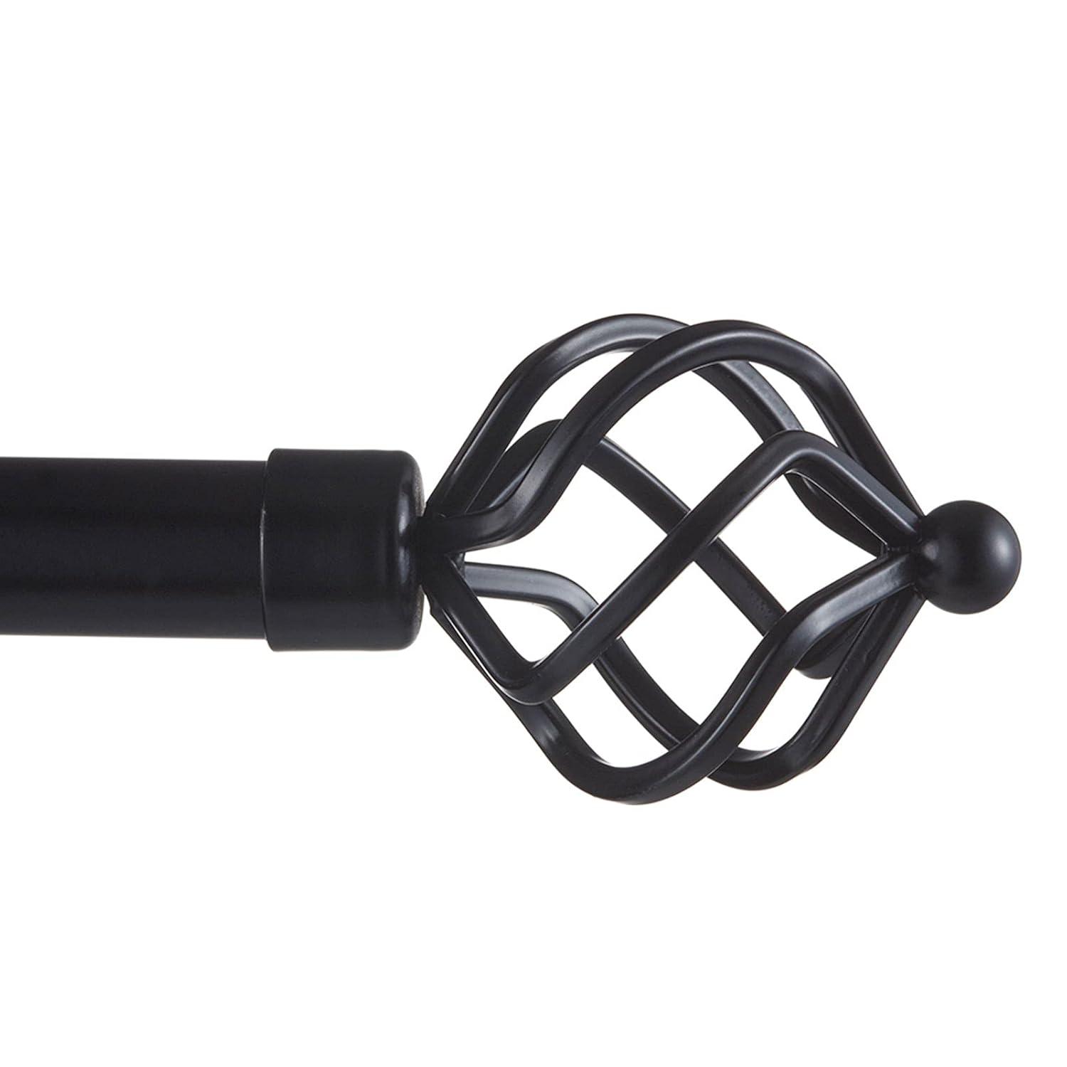Exclusive Home Exclusive Home Torch Curtain Rod and Coordinating Finial Set, Adjustable
