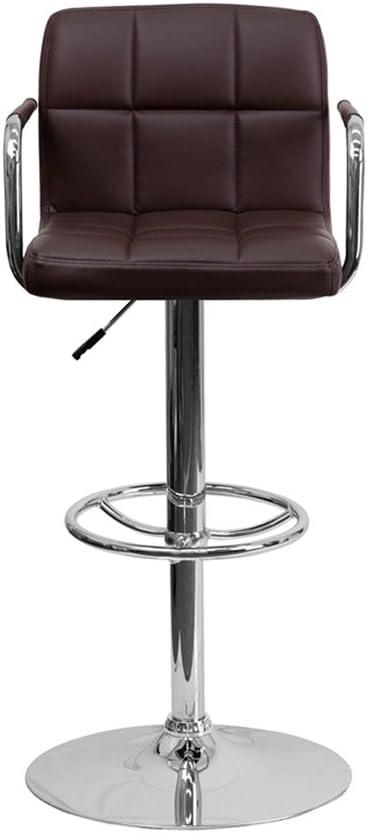 Adjustable Bar Stools - Counter Height Barstools with Back and Armrest