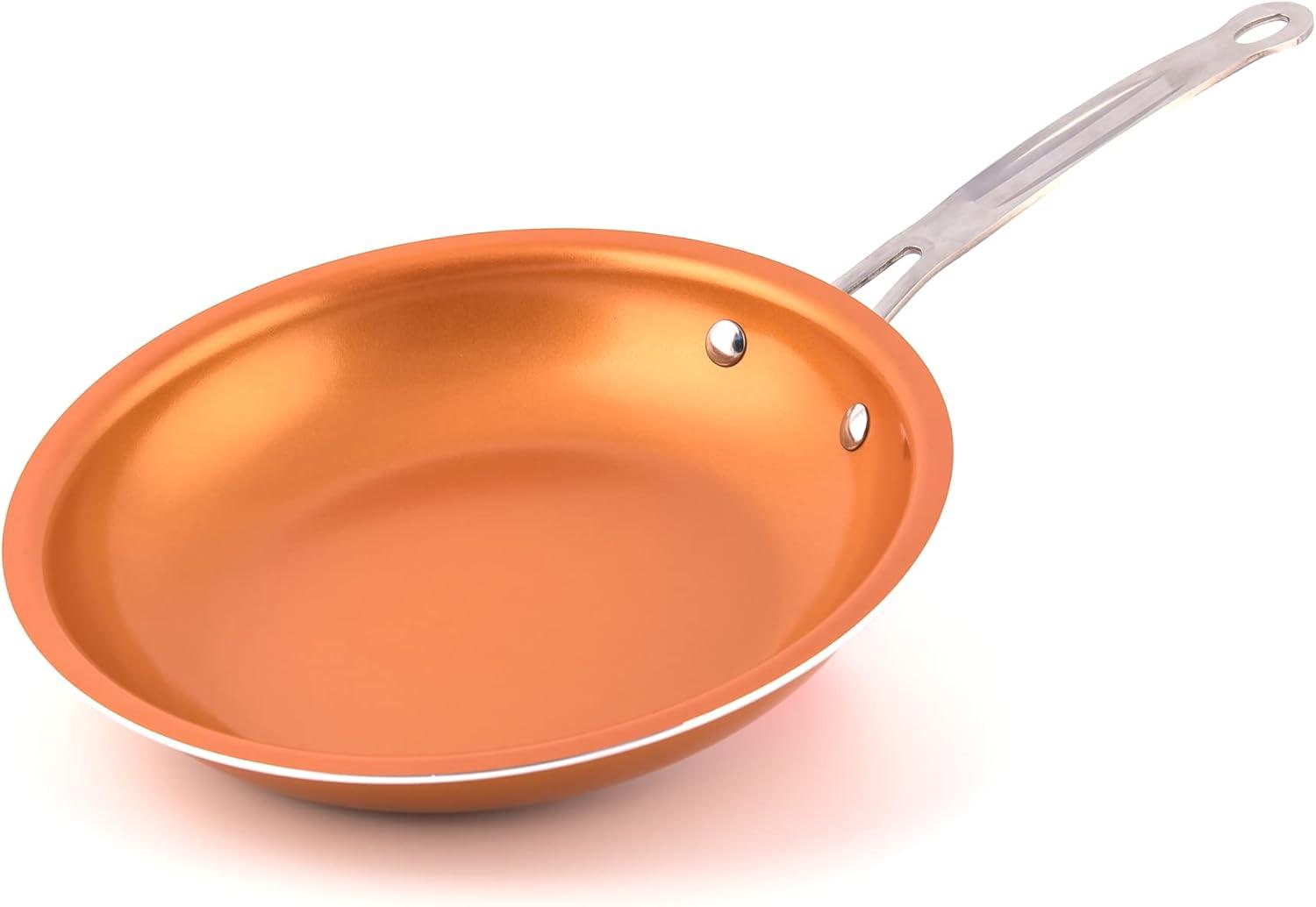 Masterpan Fry Pan, Copper Color Ceramic Non-Stick Coating