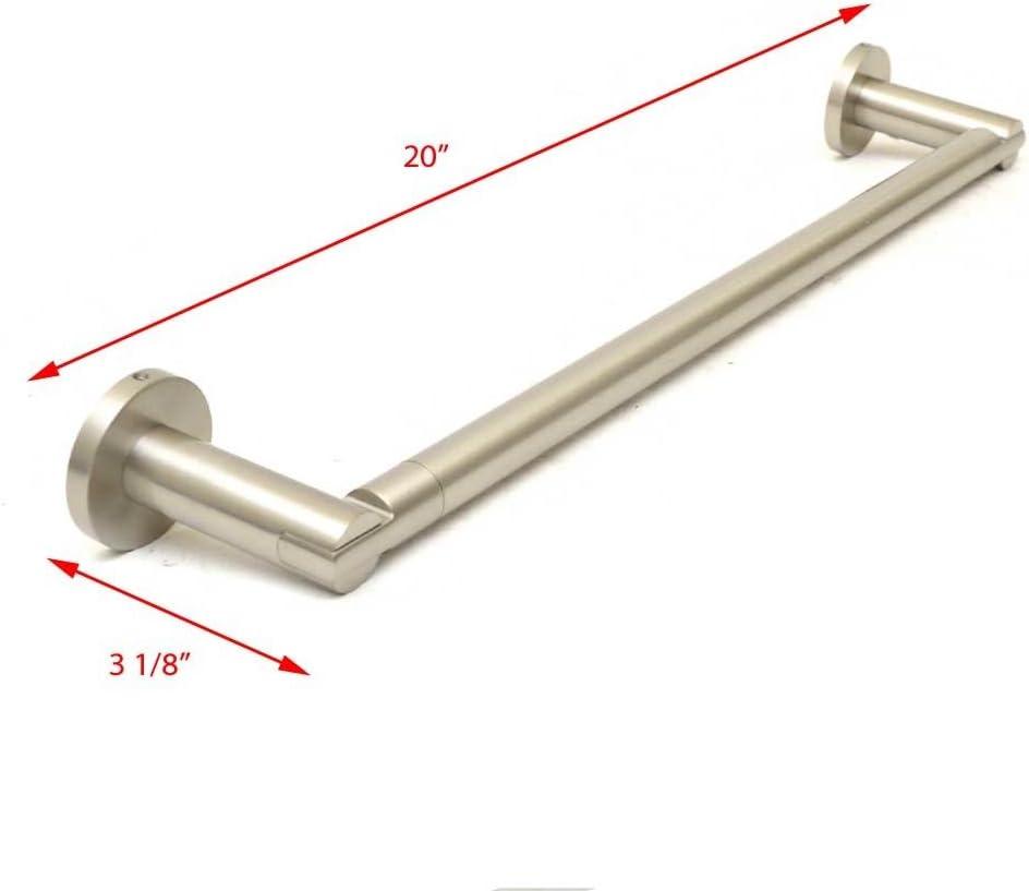 Channel 18" Satin Nickel Wall Mounted Towel Bar