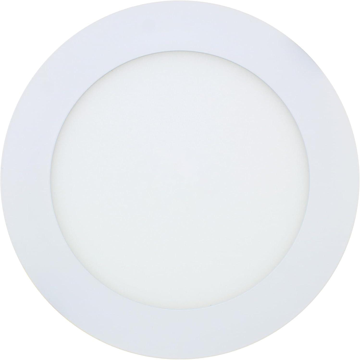 White Canless Smart RGB+WW LED Recessed Downlights for New Build, 4 Pack