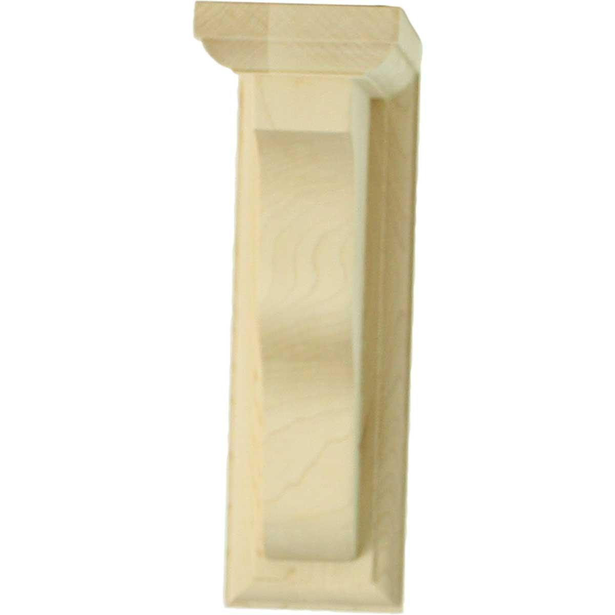 Ekena Millwork 2 1/4"W x 5"D x 7"H Hamilton Traditional Bracket, Rubberwood