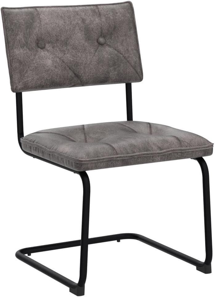 Louise Suede Upholstered Side Chair