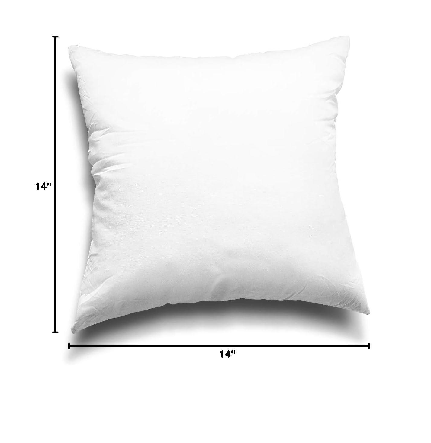 Linjieee Large Throw Pillows for Couch 24x24 2-Piece Non-woven Pillow Core Substitute Polyester Square Pillow Core