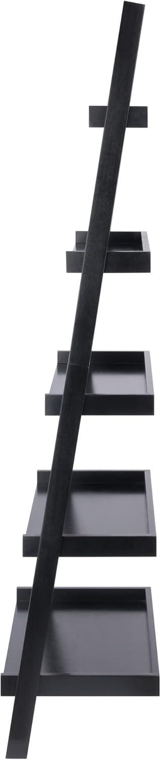 74.65&#34; Bailey Leaning Shelf Black Finish - Winsome