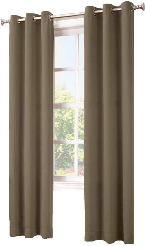 Sun Zero Blackout Kenneth Energy Saving Grommet Curtain Panel