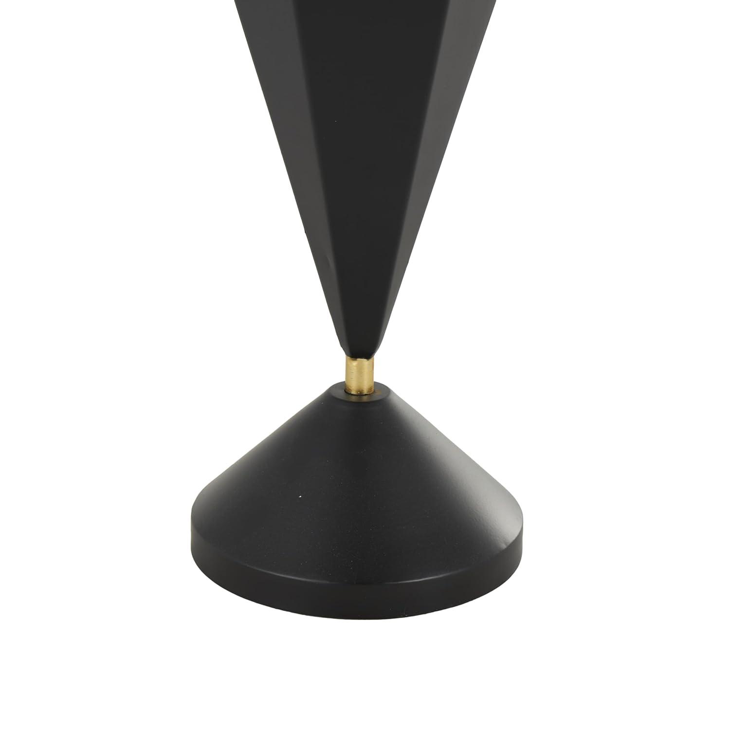 DecMode Gray Metal Galvanized Umbrella Stand with Copper Base and Handle