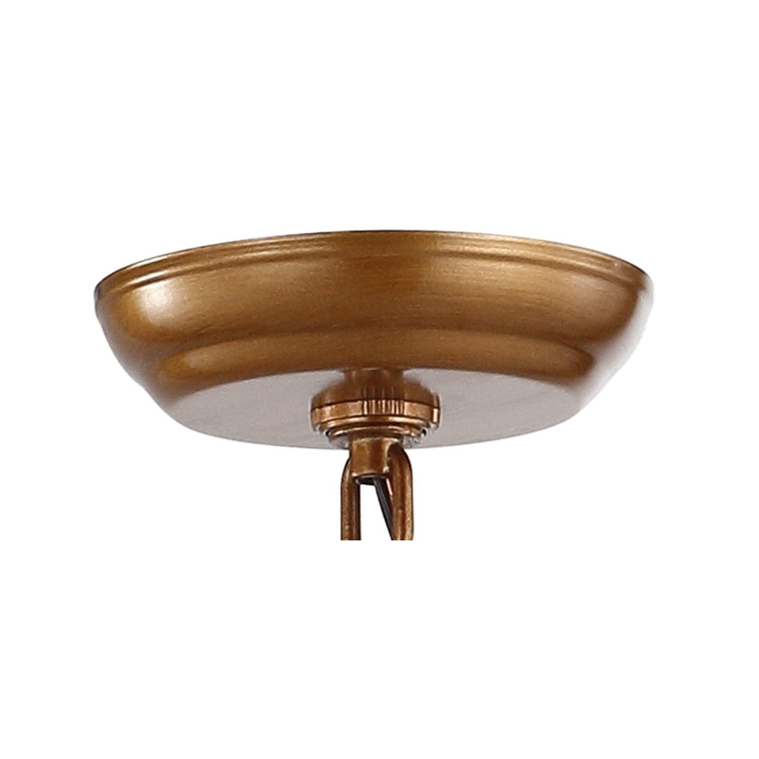 JONATHAN Y Marion Lantern Metal LED Pendant, by JONATHAN Y Antique Gold 4 12" Antiqued Adjustable N/A,Gold 7 to 12 Inches