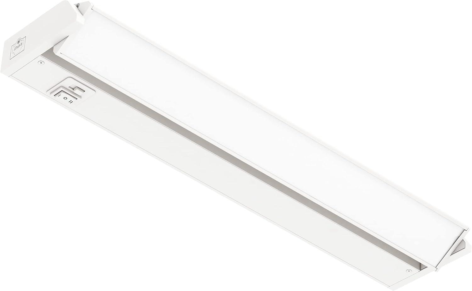 White Aluminum 18-Inch Swivel LED Under Cabinet Light