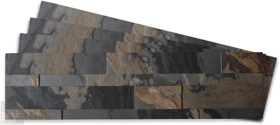 5.9'' W x 23.6'' L Natural Stone Peel and Stick Mosaic Tile