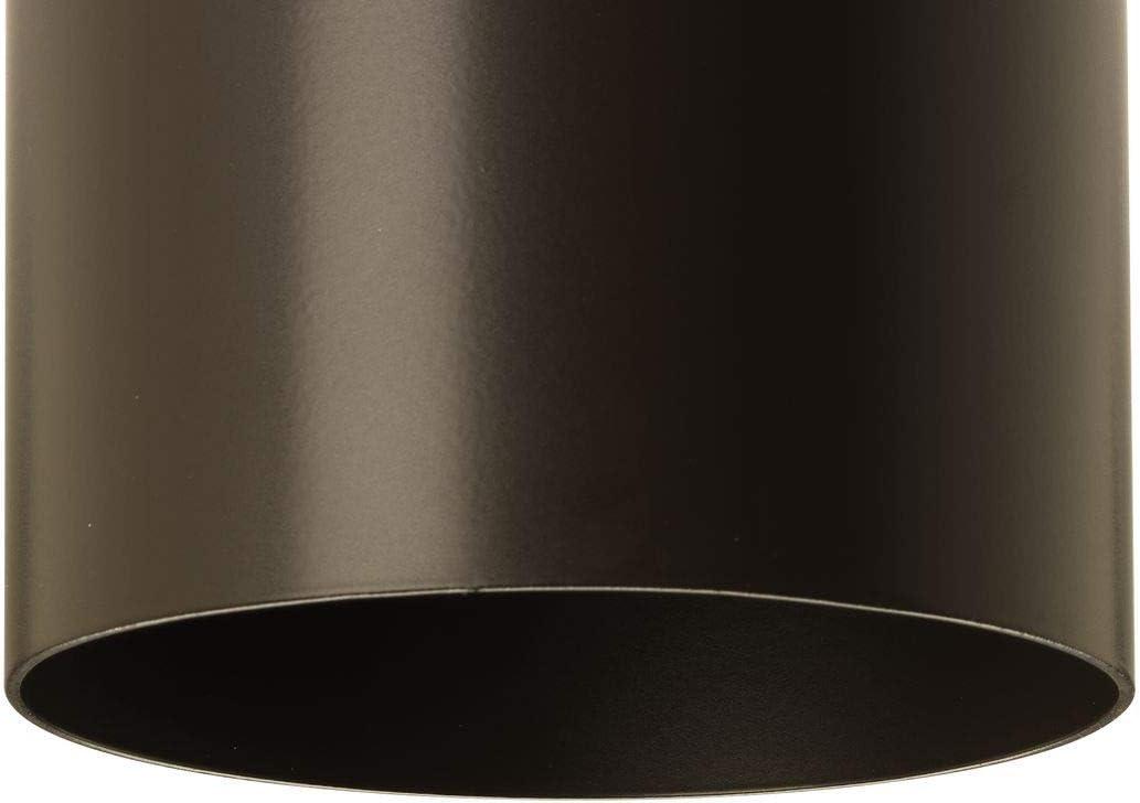 Progress Lighting, Cylinder Collection, 1-Light Wall Light, Antique Bronze, Porcelain Shade