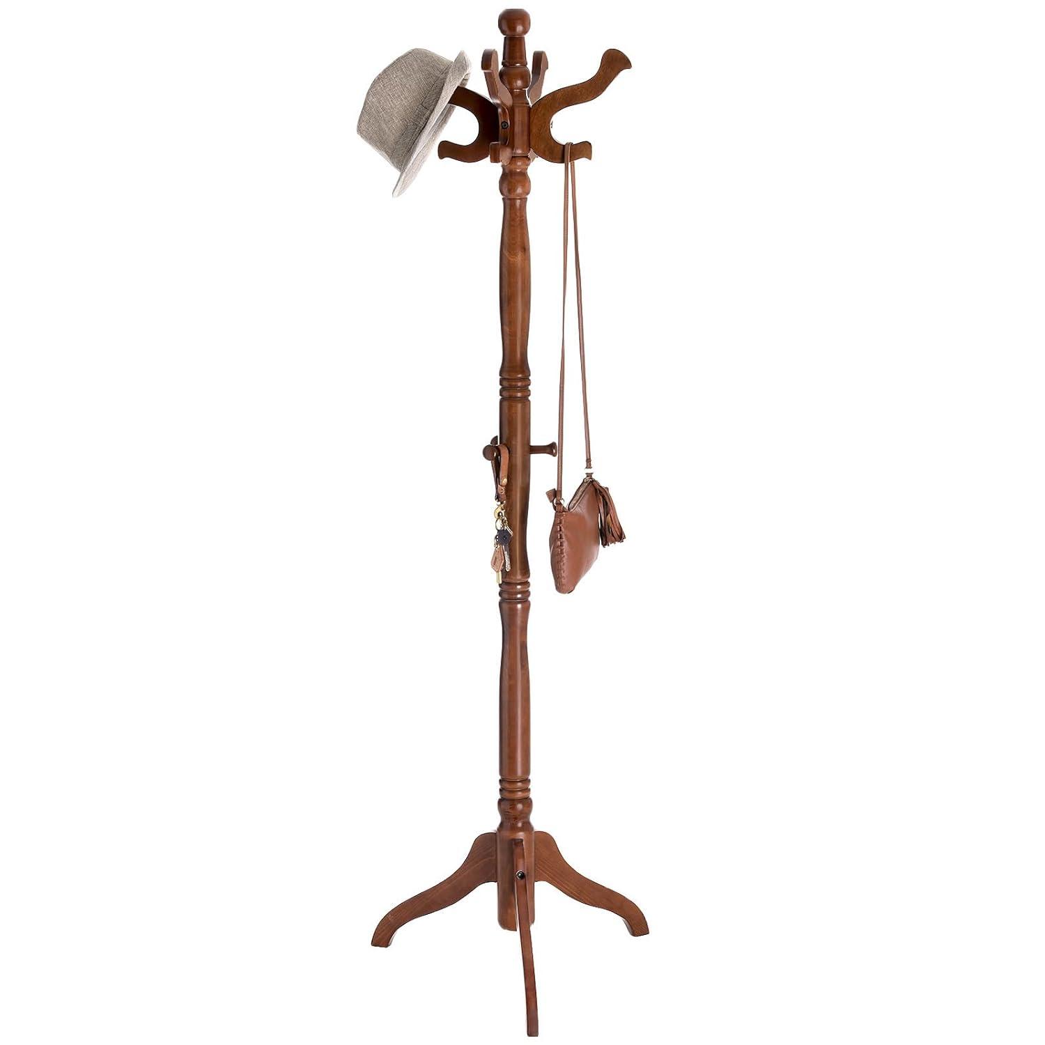 Red Barrel Studio® Coat Rack Free Standing With 11 Hooks