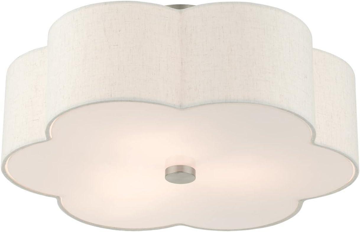 Livex Lighting Solstice 3 - Light Semi-Flush Mount in  Brushed Nickel