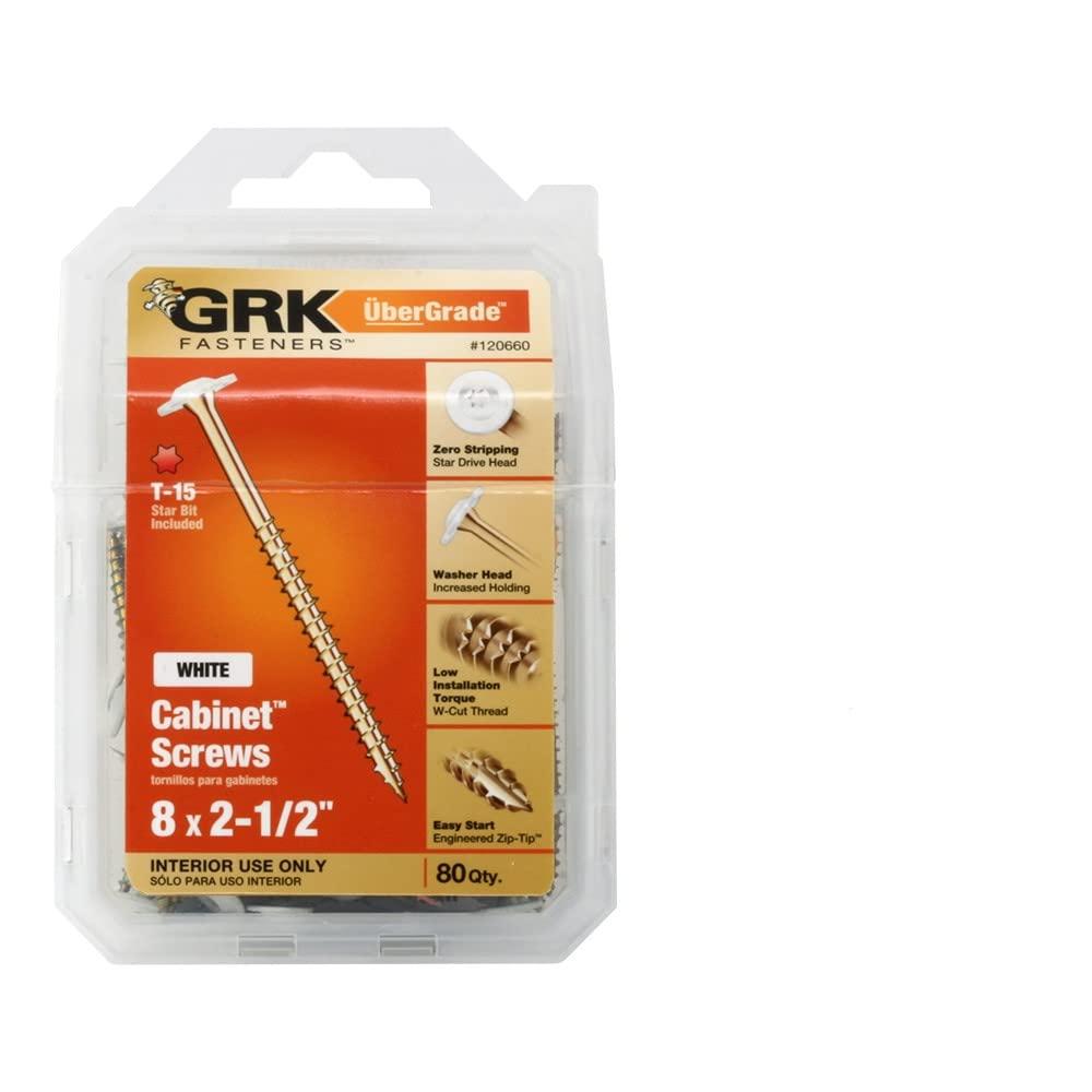 ITW No. 8 x 2-1/2 in. L Star Hex Washer Stainless Steel Construction Screws 80 pk 80 per box