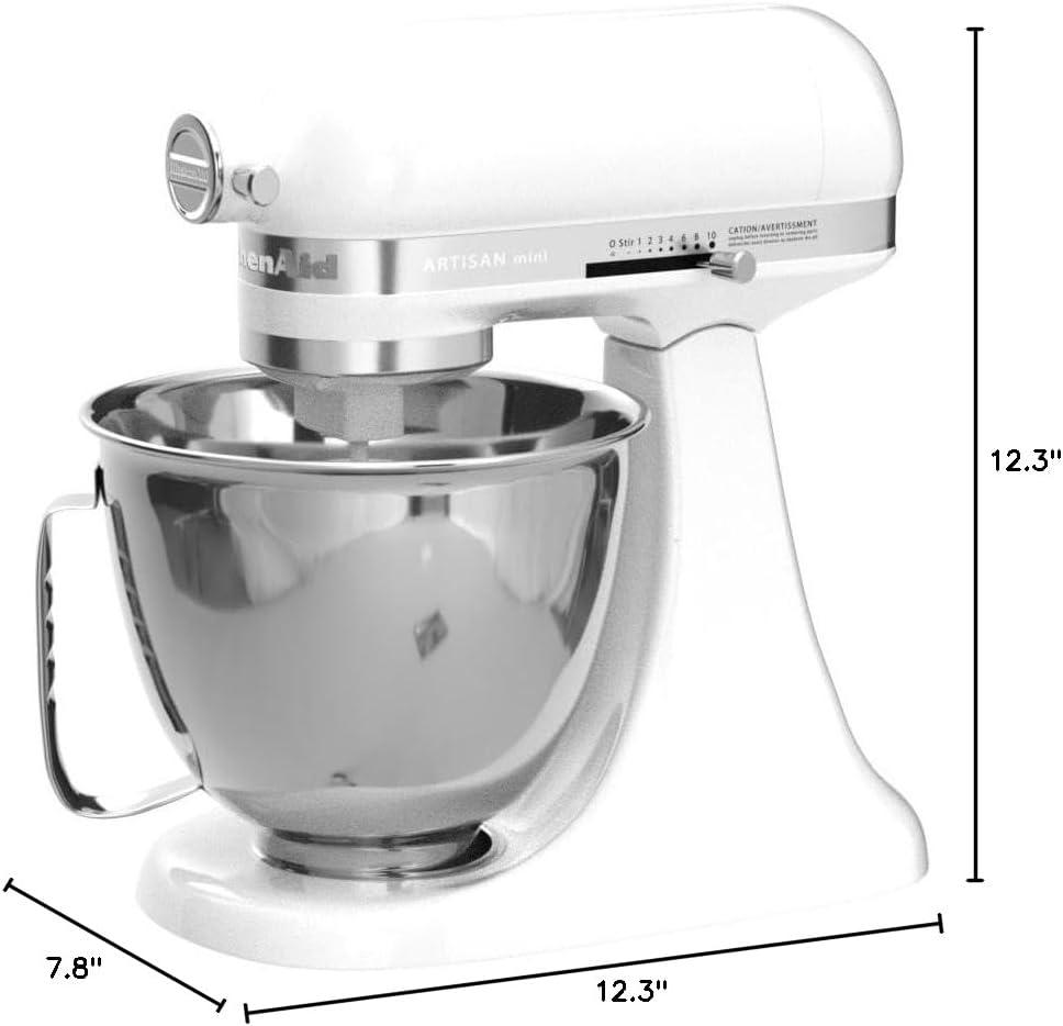 KitchenAid® Artisan® Mini 3.5-Quart Tilt-Head White Stand Mixer