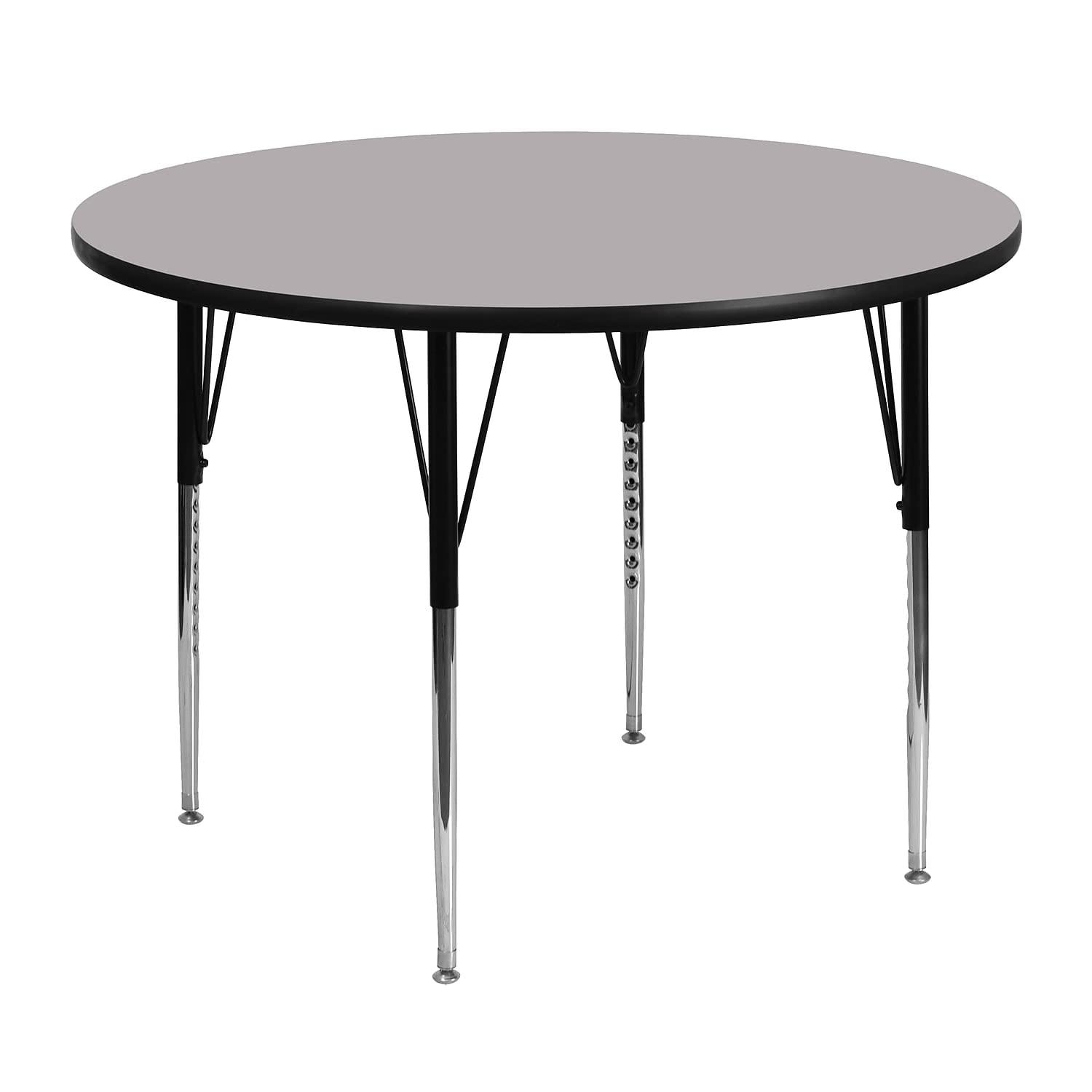 Flash Furniture Goddard 42'' Round Thermal Laminate Activity Table - Adjustable Legs