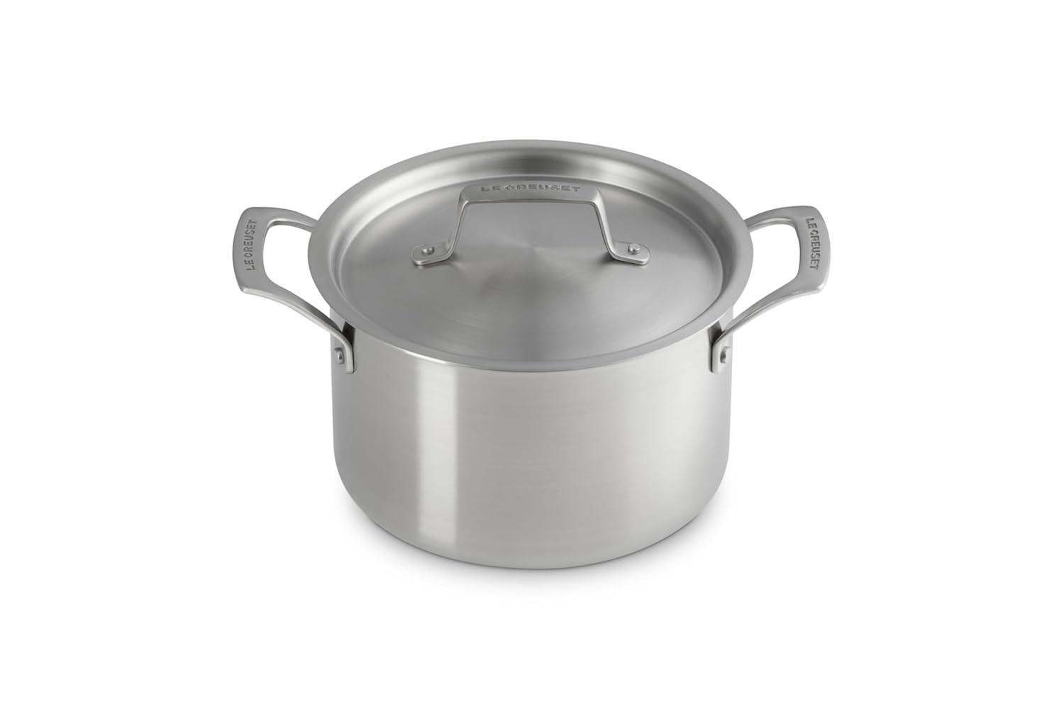 Le Creuset ® Essential Stainless Steel 4-Qt. Deep Covered Stockpot