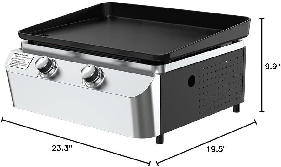 Nexgrill 2-Burner Propane Flat Top Griddle