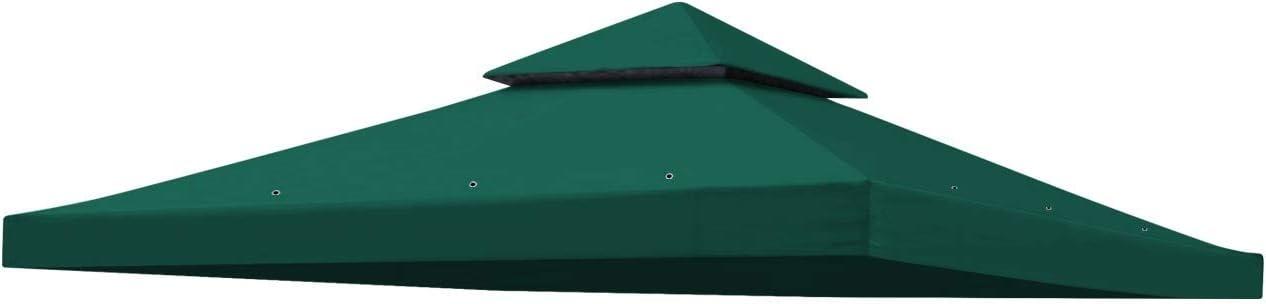 Green Polyester 10x10 FT Gazebo Replacement Canopy Top Cover