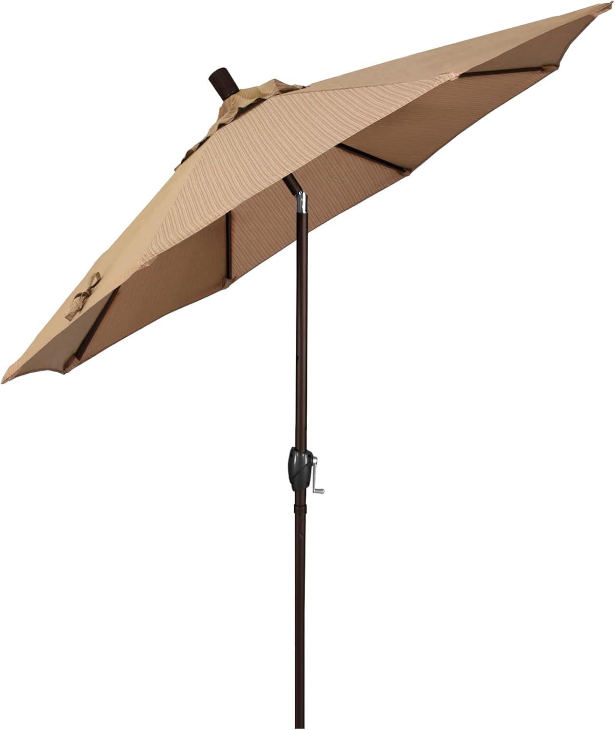 7.5 ft. Bronze Aluminum Market Umbrella with Terrace Sequoia Canopy