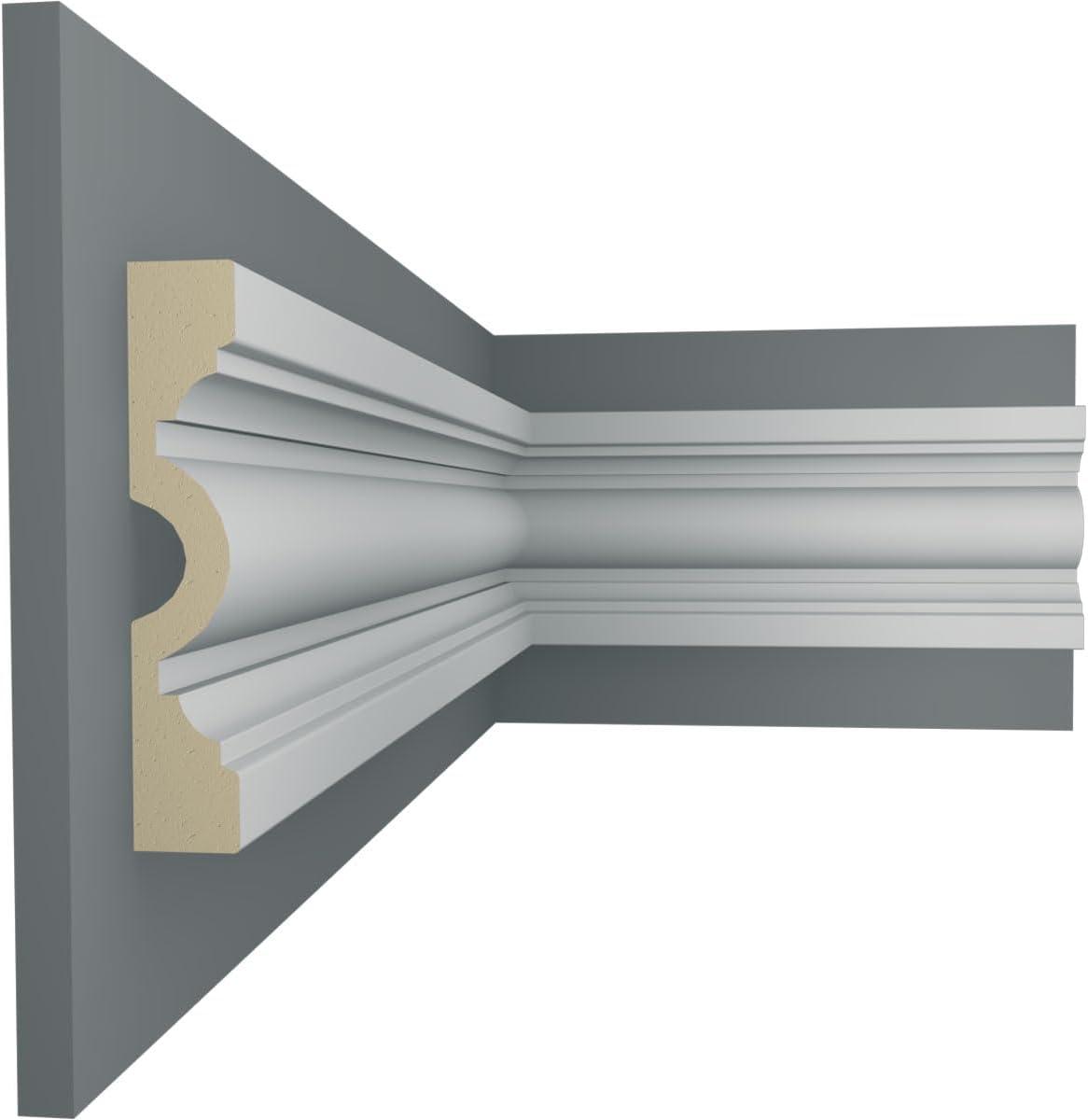 Ekena Millwork 4"H x 3/4"P x 94 1/2"L Gorleen Chair Rail (Set of 8)