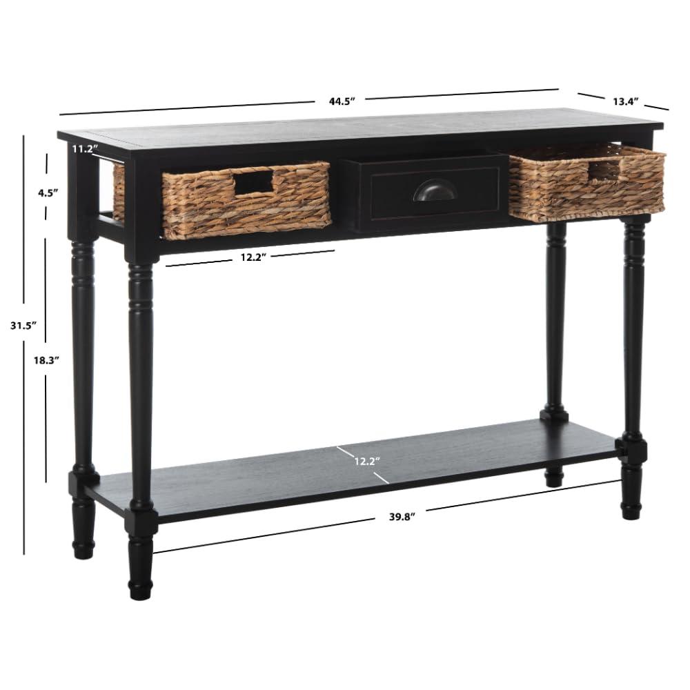 Christa Console - AMH5737A - Black - Safavieh Couture