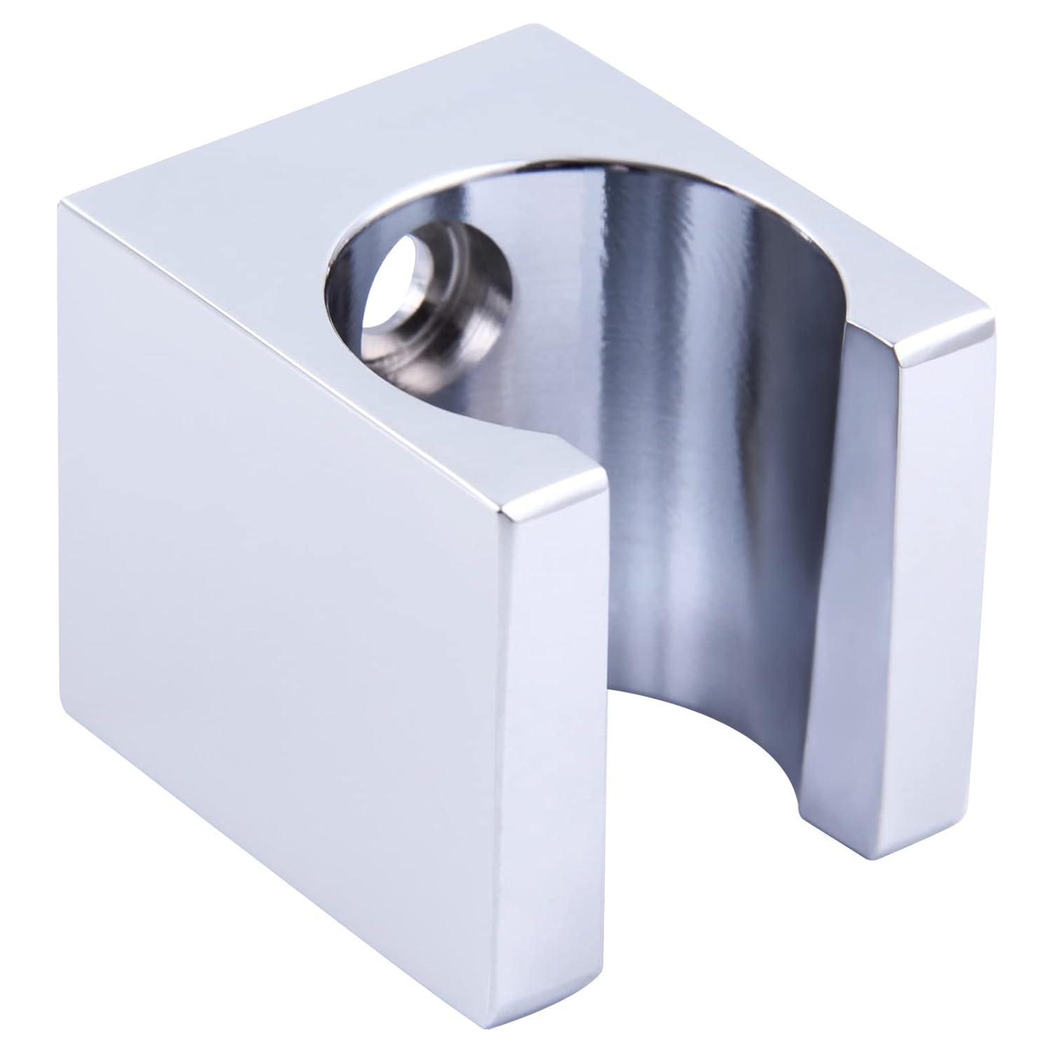 Handheld Shower Head Holder, Angle Simple Brass Shower Handle Holder, Bidet Sprayer Holder, Shower Head Bracket, Hand Held Shower Wand Holder, Shower Arm Holder Wall Mount, Chrome