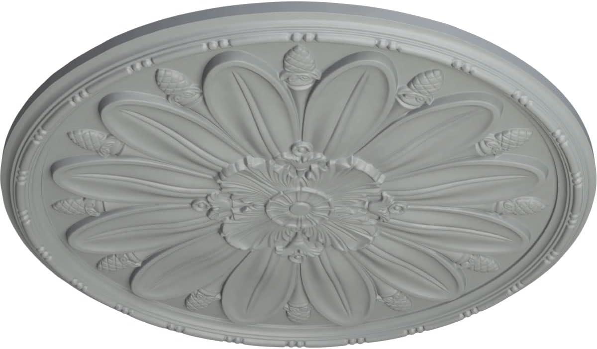 Delfina 40" White Urethane Ceiling Medallion