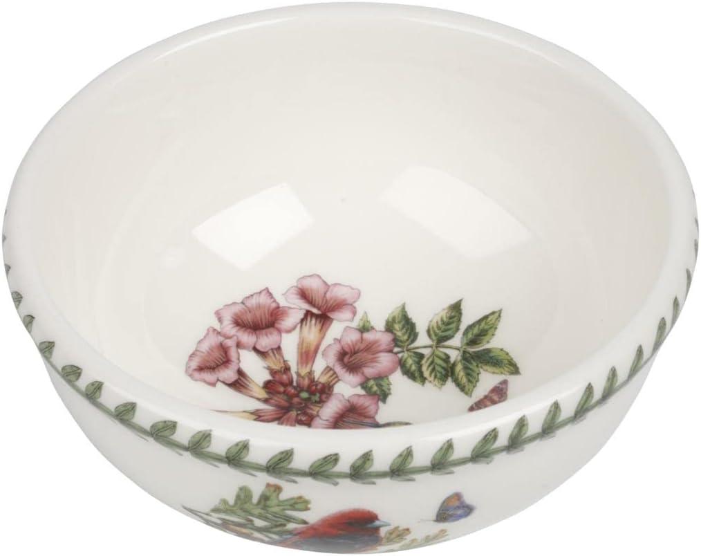 Portmeirion Botanic Garden Birds Individual Fruit Salad Bowl, Set of 6, Made in England - Assorted Bird Motifs,5.5 Inch