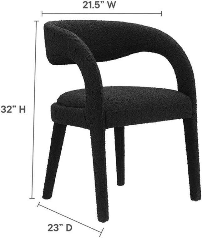 Modway Pinnacle Boucle Upholstered Dining Chair