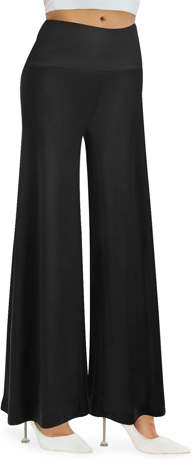Arolina Women's Stretchy Wide Leg Palazzo Lounge Pants with Pockets Casual Comfy High Waist Palazzo Pants for Women Dressy