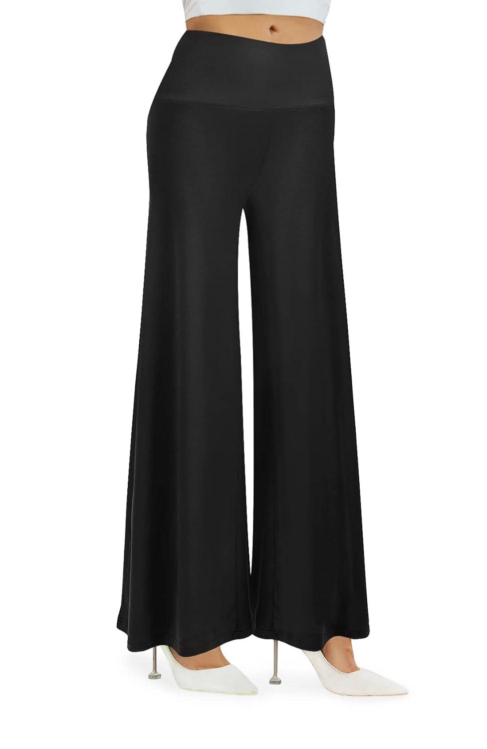 Arolina Women's Stretchy Wide Leg Palazzo Lounge Pants with Pockets Casual Comfy High Waist Palazzo Pants for Women Dressy