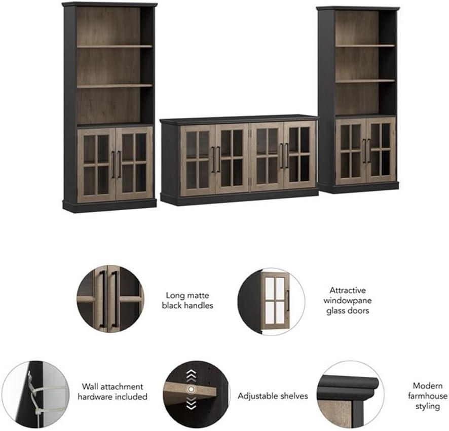 Westbrook 60W TV Stand for 75 Inch TV with Bookcases by Bush Furniture