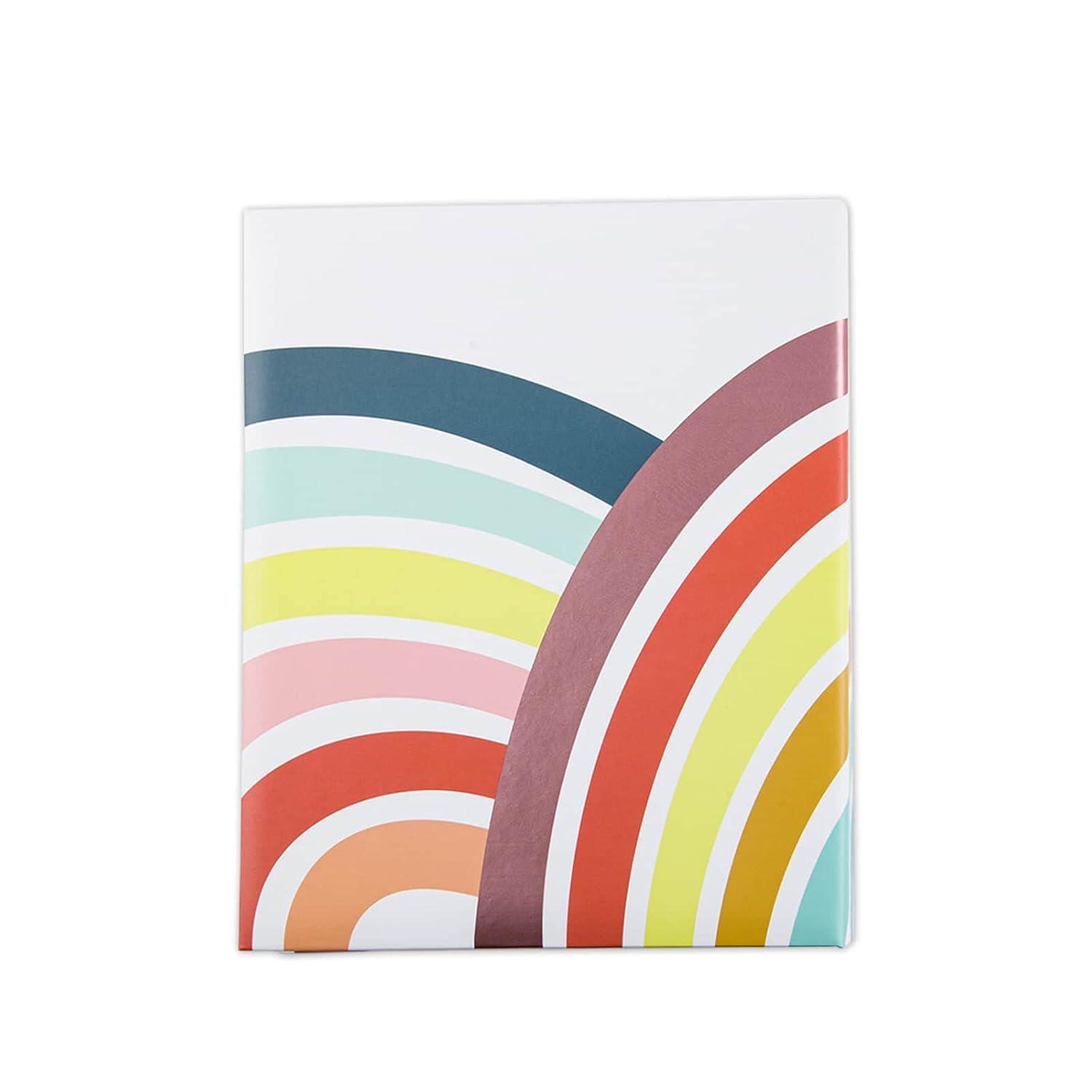 Rainbow Photo Album by Recollections - 100 Page Photo Album Holds up to 200 Photos for Weddings - Birthdays - Anniversaries - and Family - 1 Pack