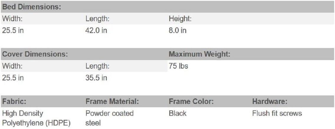 The Original Coolaroo Elevated Pet Dog Bed for Indoors & Outdoors, Medium, Green