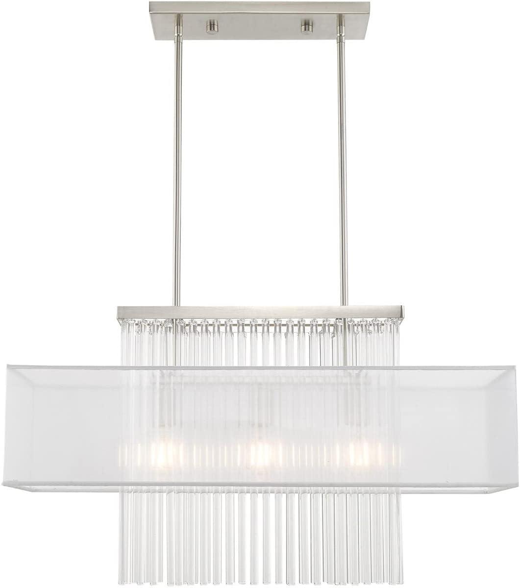 Livex Lighting Alexis 3 - Light Chandelier in  Brushed Nickel