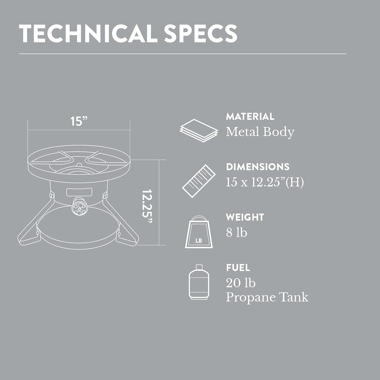 Red Steel Portable Propane Gas Outdoor Cooker