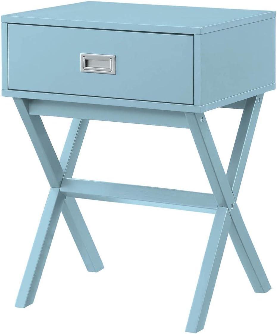 Landon Sea Foam 19" Modern Storage End Table