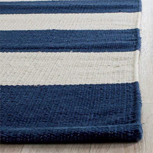 Montauk MTK712 Hand Woven Indoor Area Rug - Navy/Ivory - 5'x8' - Safavieh