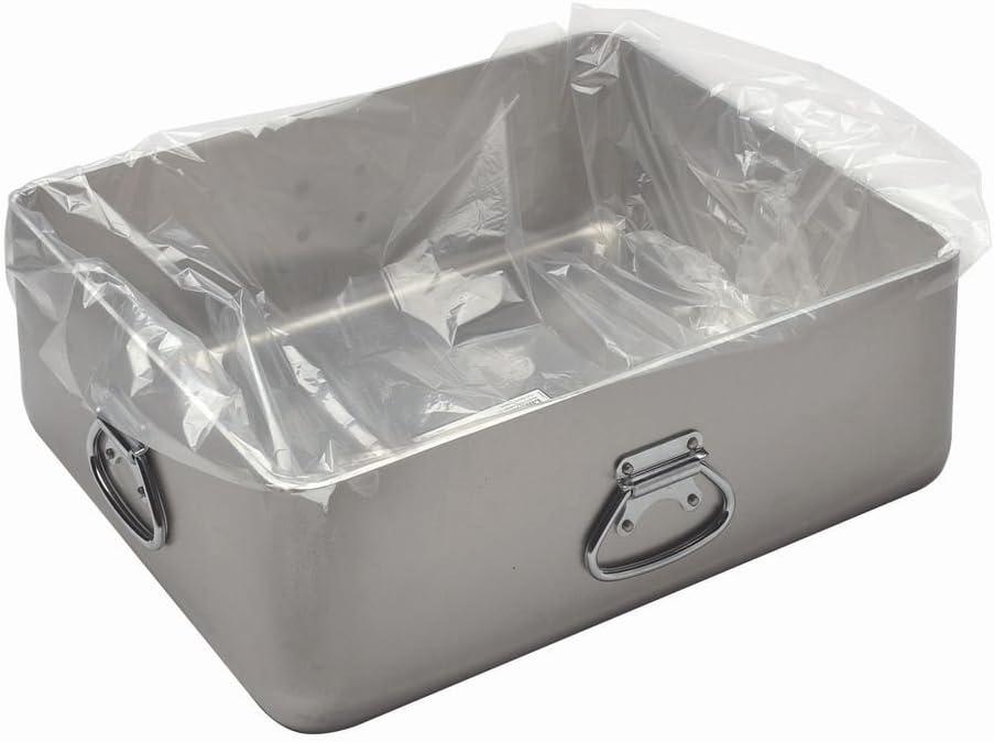 Heavy-Duty Silver Aluminum Rectangular Roasting Pan with Handles