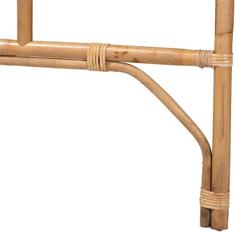 bali & pari Bohemian Natural Rattan Queen Size Standalone Headboard