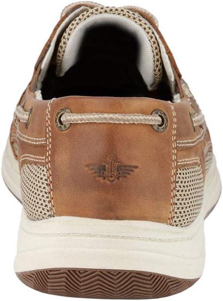 Dockers Mens Beacon Leather Casual Classic Boat Shoe with Stain Defender, Dark Tan, Size 11.5