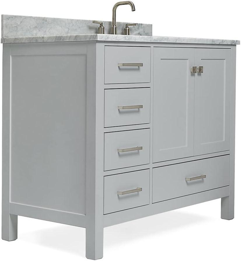 Ariel A043srcw2rvo Cambridge 43" Free Standing Single Basin Vanity Set - Grey