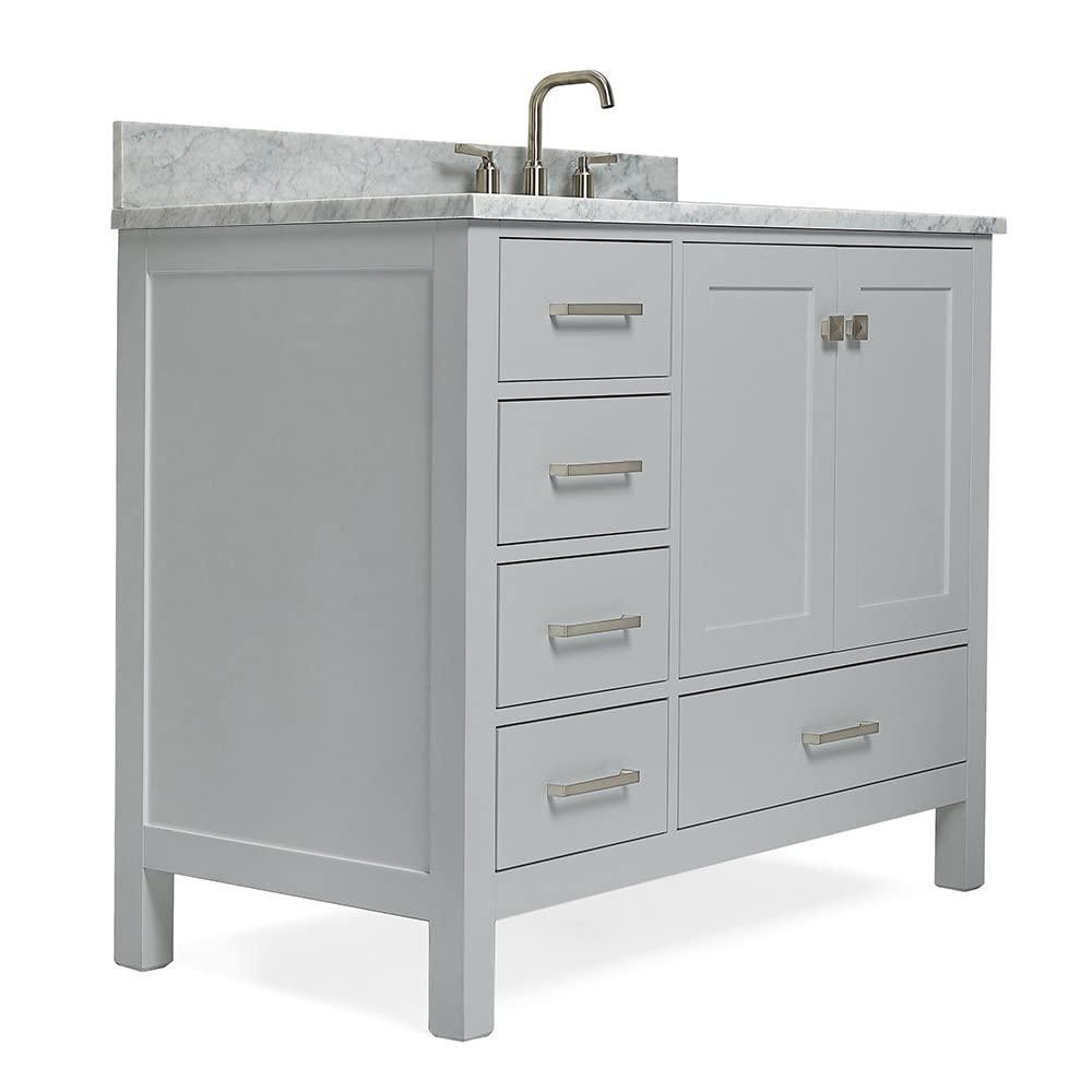 Ariel A043srcw2rvo Cambridge 43" Free Standing Single Basin Vanity Set - Grey