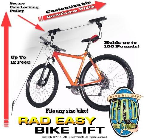 2005 Products Heavy Duty Bike Lift Hoist for Garage Storage 100 lbs Mountain Bicycle