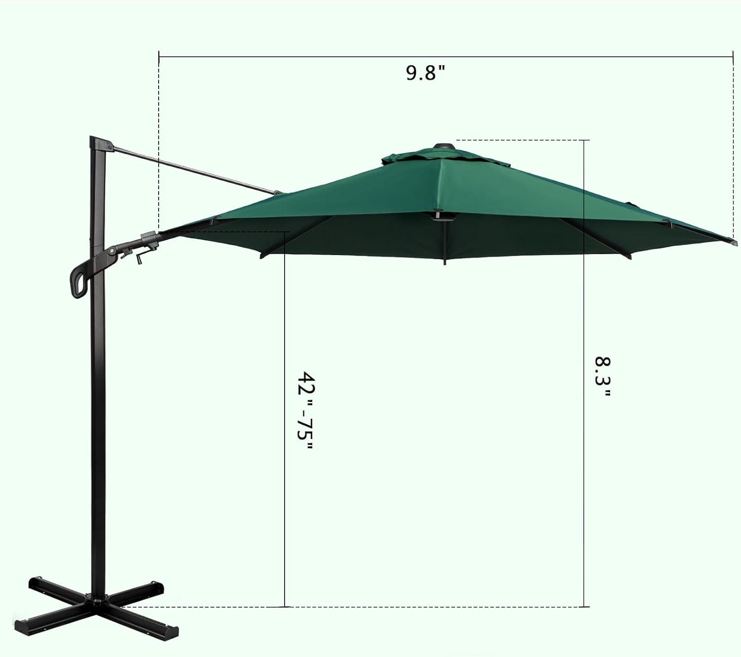 Vienna 10ft. Cantilever Umbrella